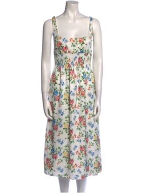 Emilia Wickstead White Floral Dress size US 8